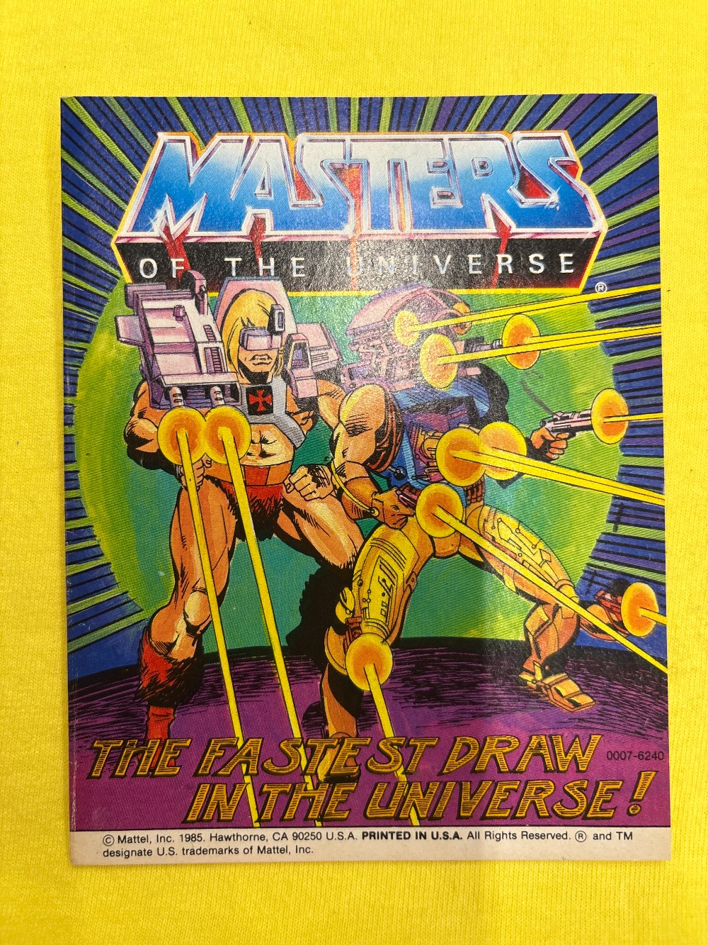 MOTU Mini Comic The Fastest Draw in the Universe