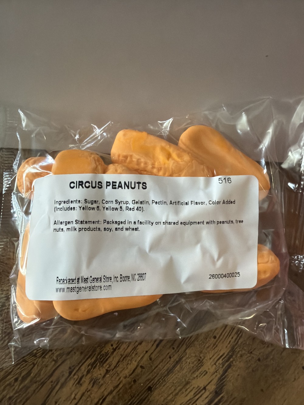 Circus peanuts candy