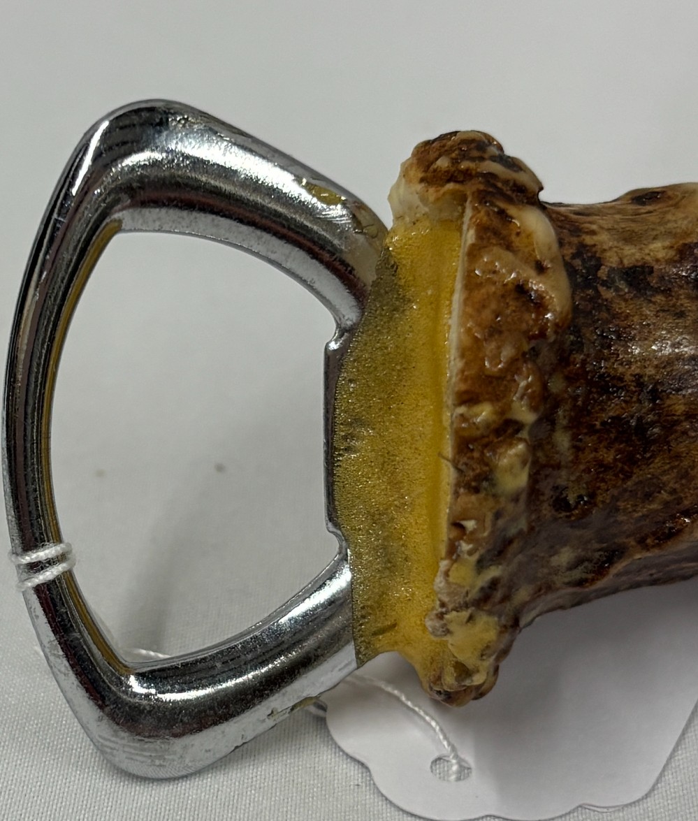 Barware antler bottle opener