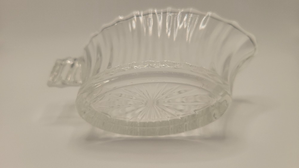 Heisey Glass Individual Cream and Sugar Set