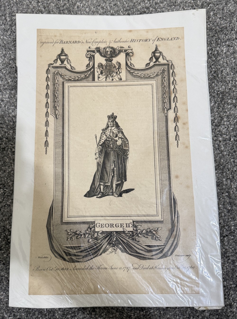 Antique George II Print
