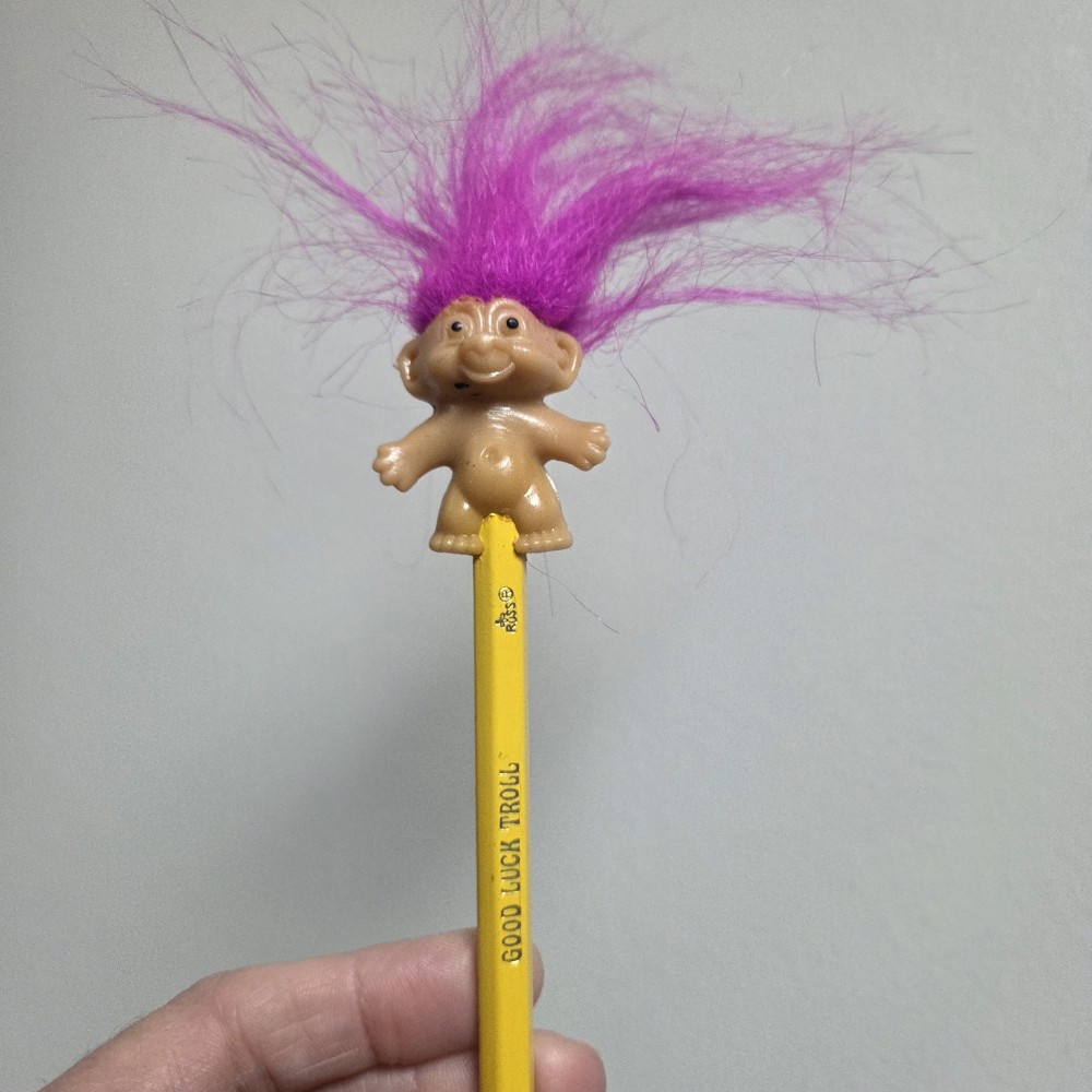 Vintage Russ Good Luck Troll Pencil
