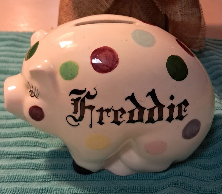 Polka Dot Piggy Bank