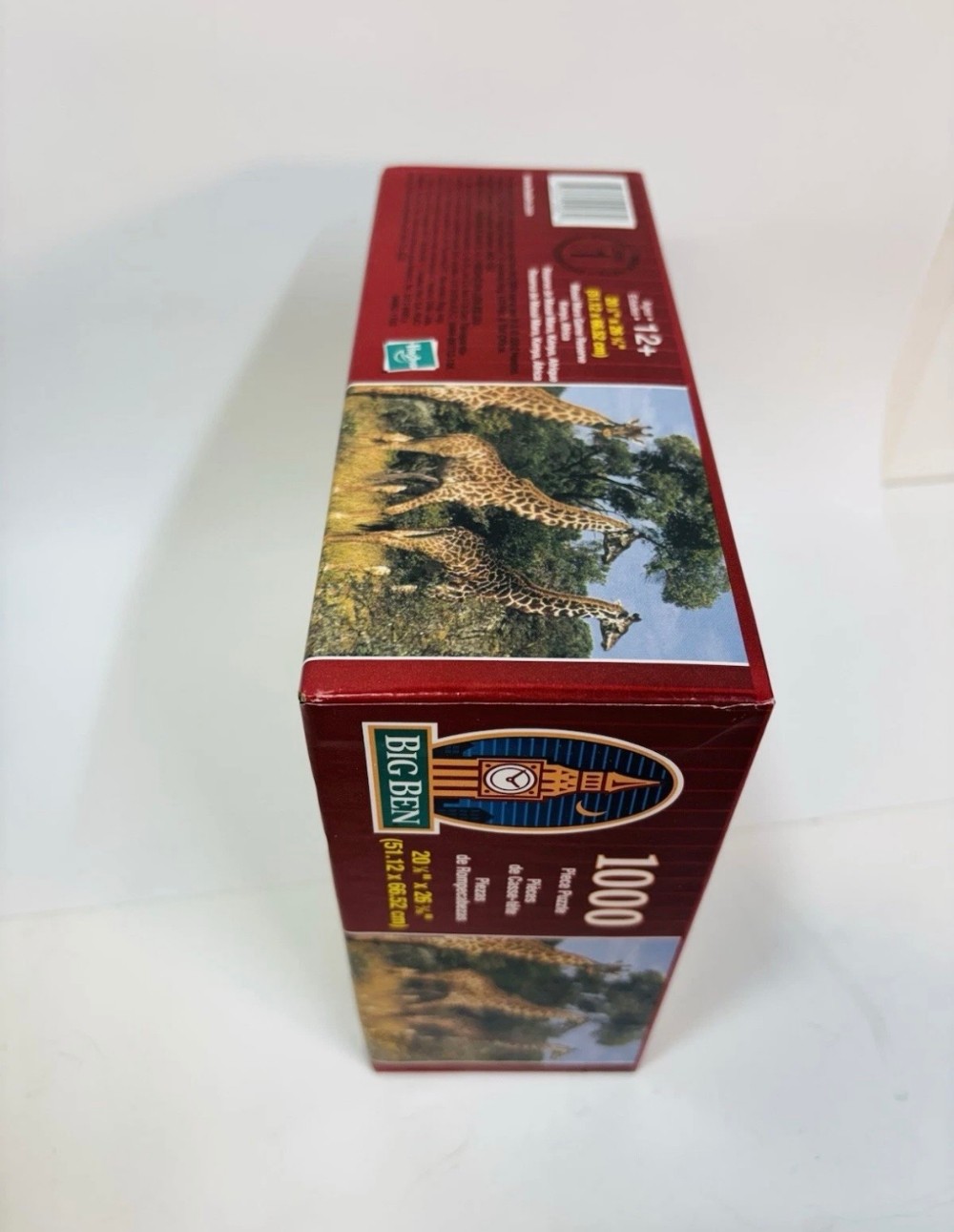 Puzzle Big Ben 1000 Piece Giraffes Safari Wildlife Jigsaw Sealed Milton Bradley