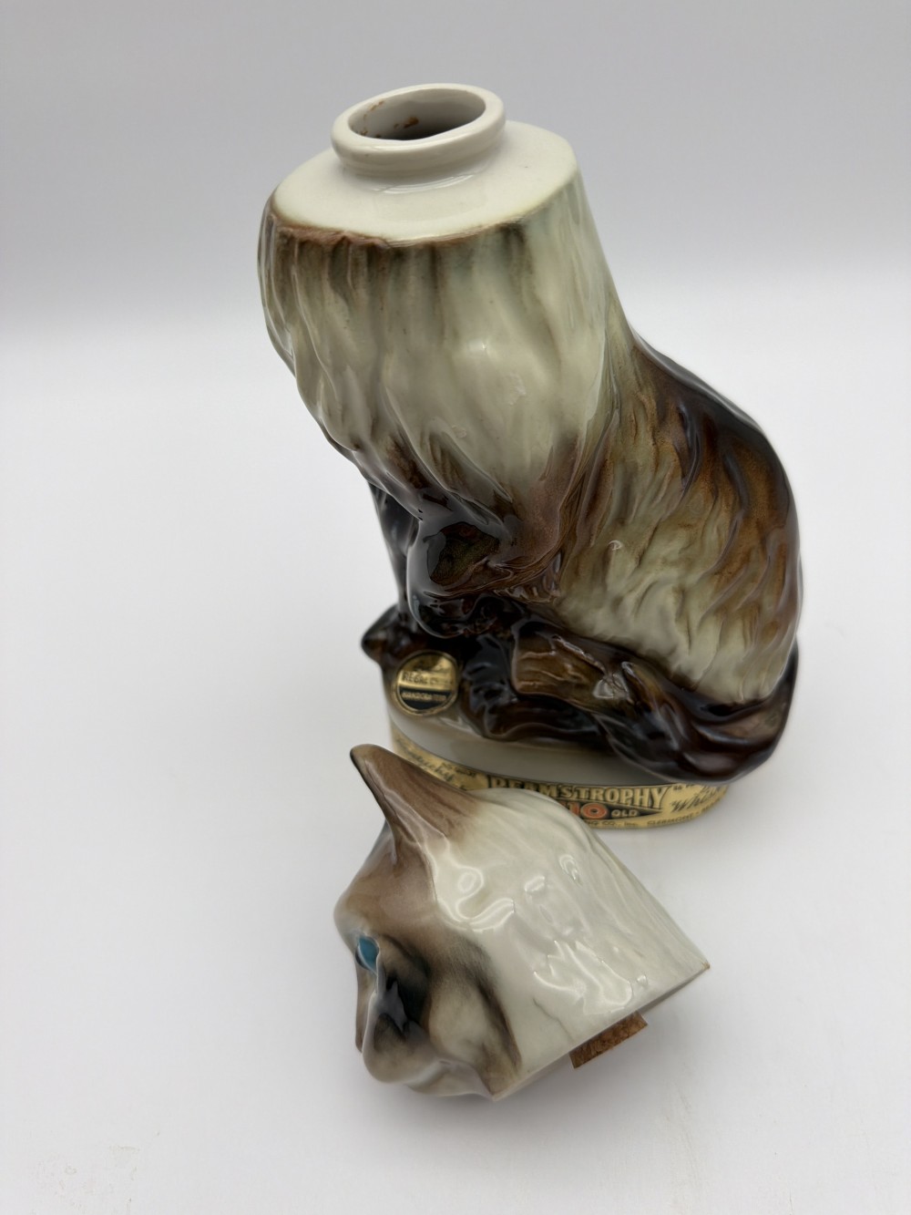Vtg 1967 Jim Beam Cat Decanter
