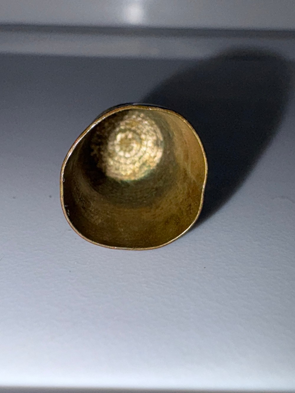 Vintage Brass Sewing Thimbles Set of 2