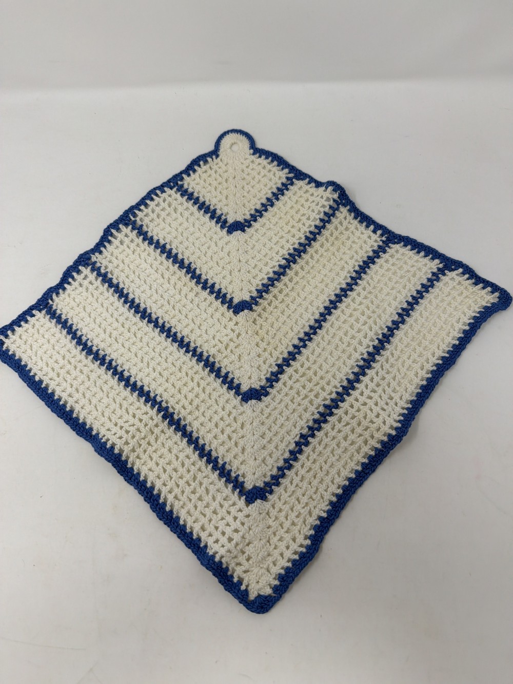 Blue and White doily