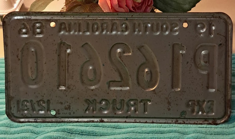 SC License Plate (P1 62610)