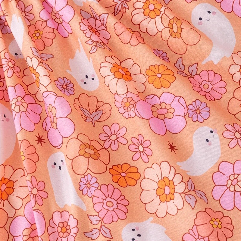 Ghosts & Flowers Smocked Dress