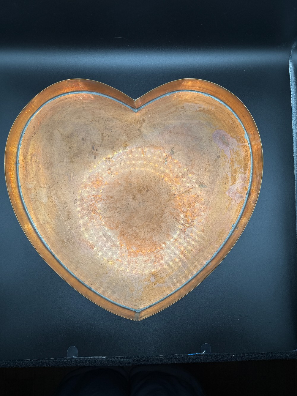 Copper Heart Tray Wall Hanging
