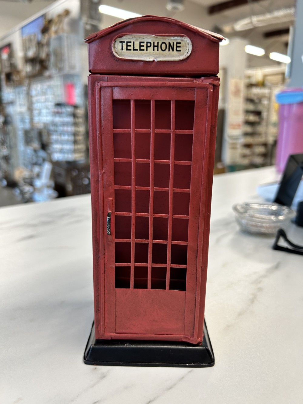 London Red Phone Box Bank