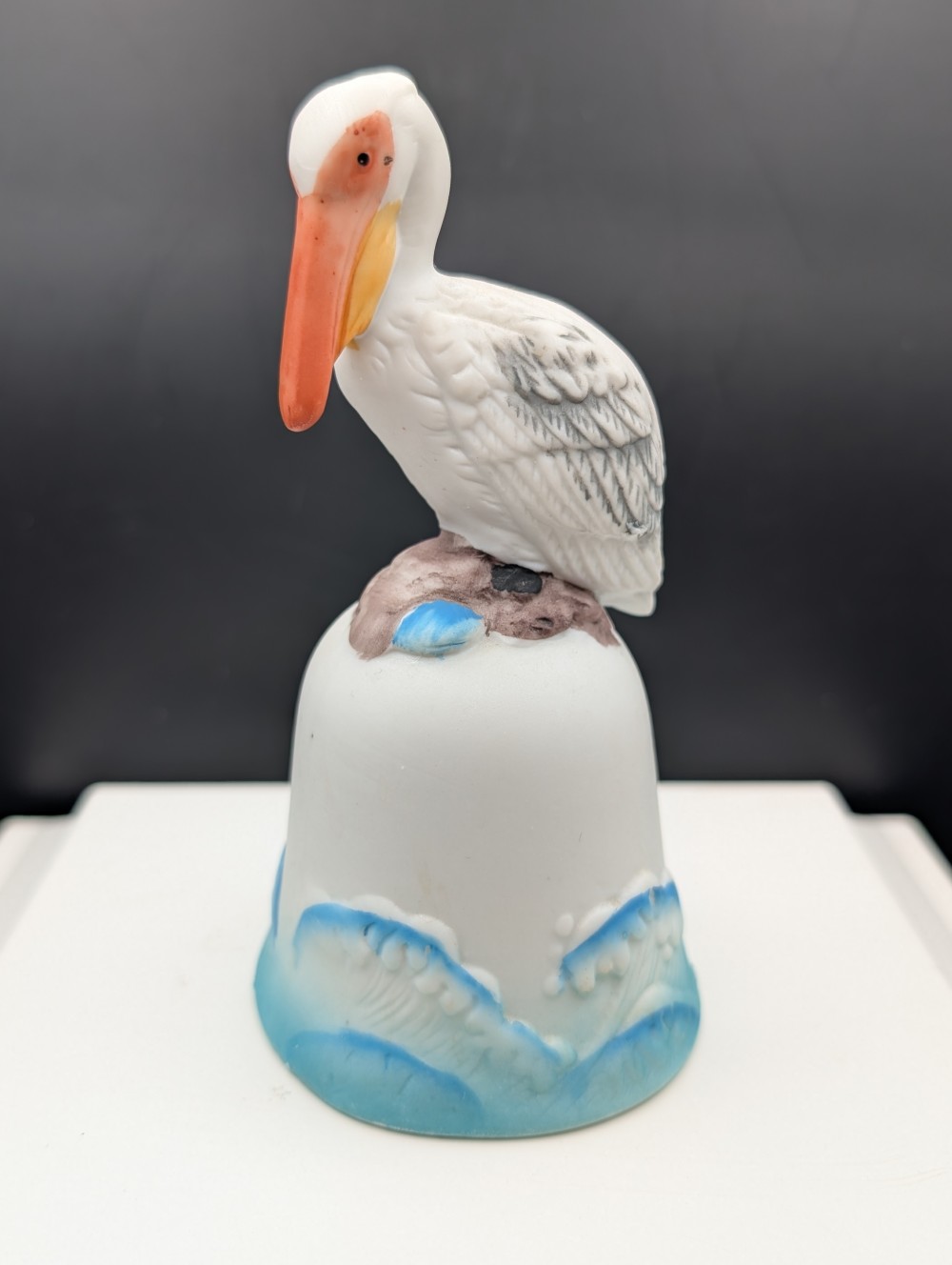 Vintage Porcelain pelican bell
