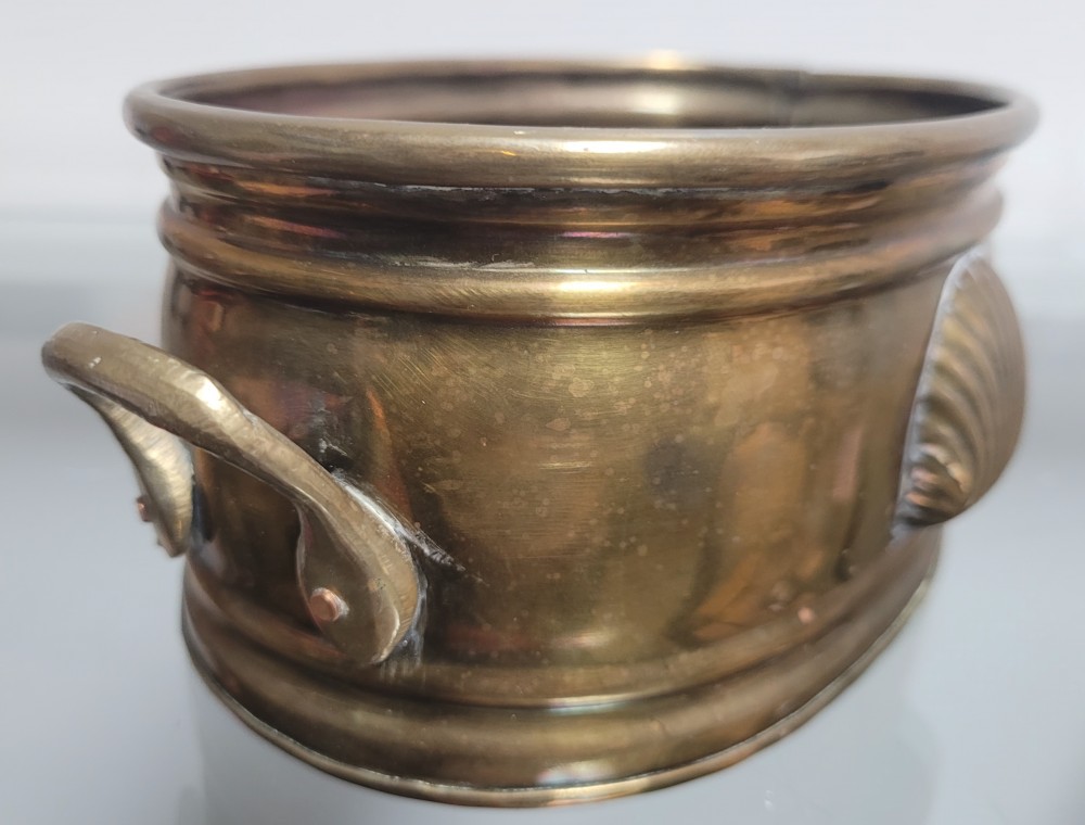 VTG Solid brass oval planter