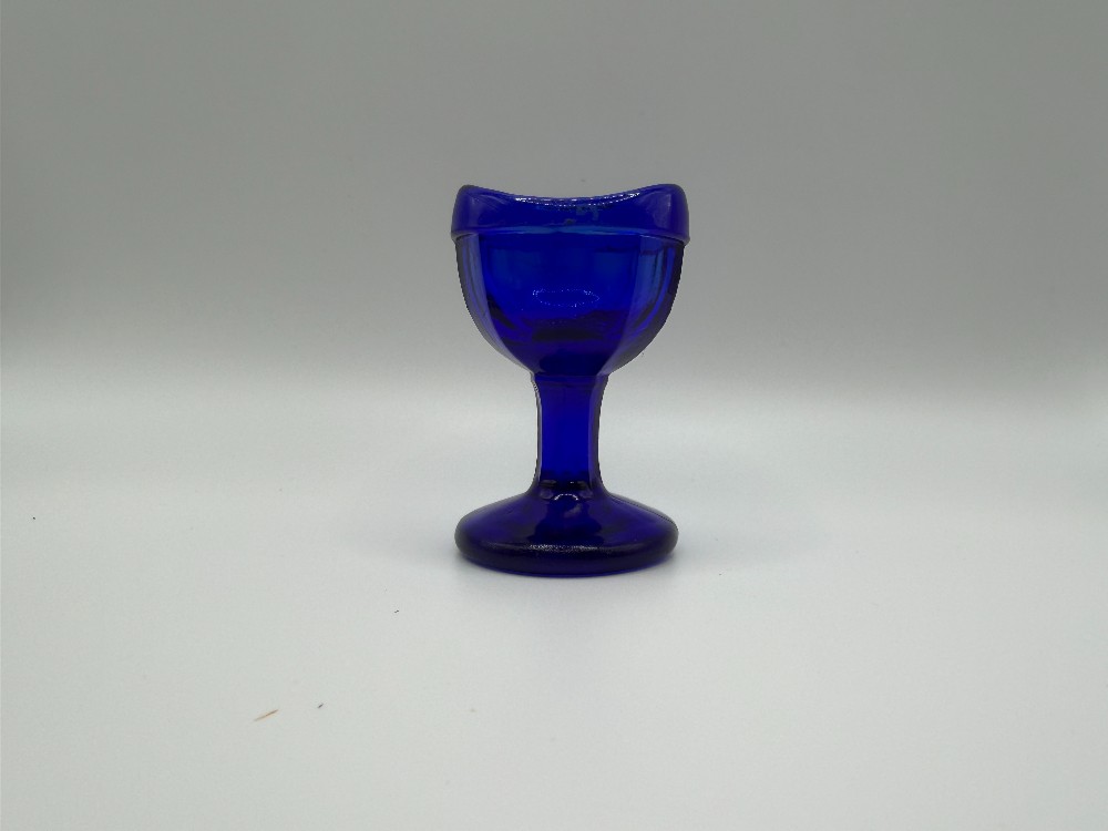 Eye Wash Cup Cobolt Blue Vintage Glass