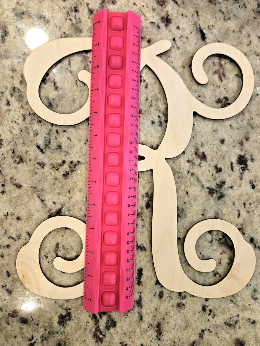 11.5 in Laser Cut Unfinished Wood Letter R
