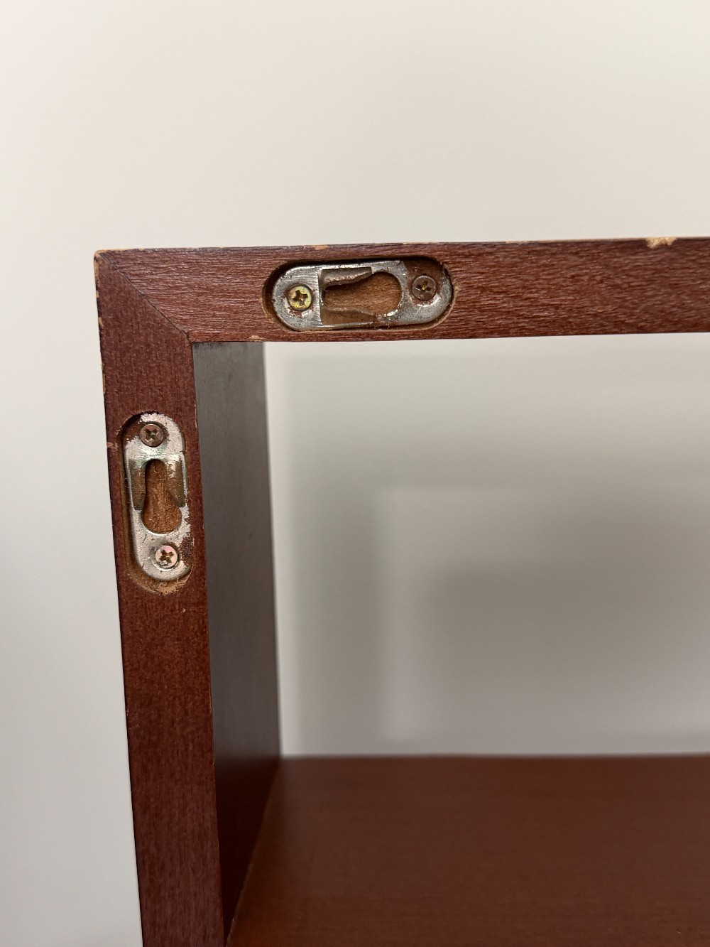 Hanging or Free Standing Wood Wall Shelf