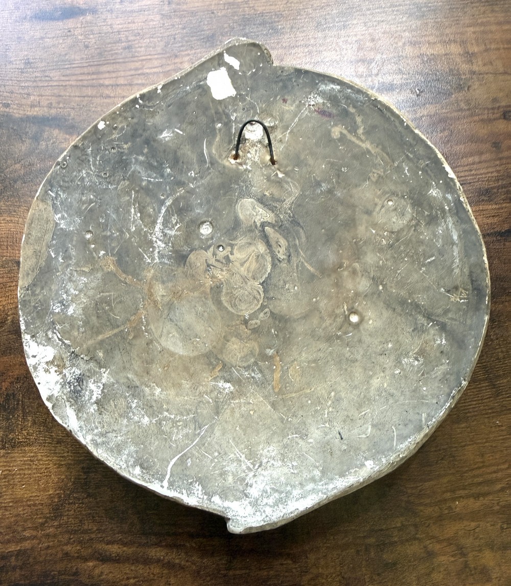Chalkware fruit wall plate