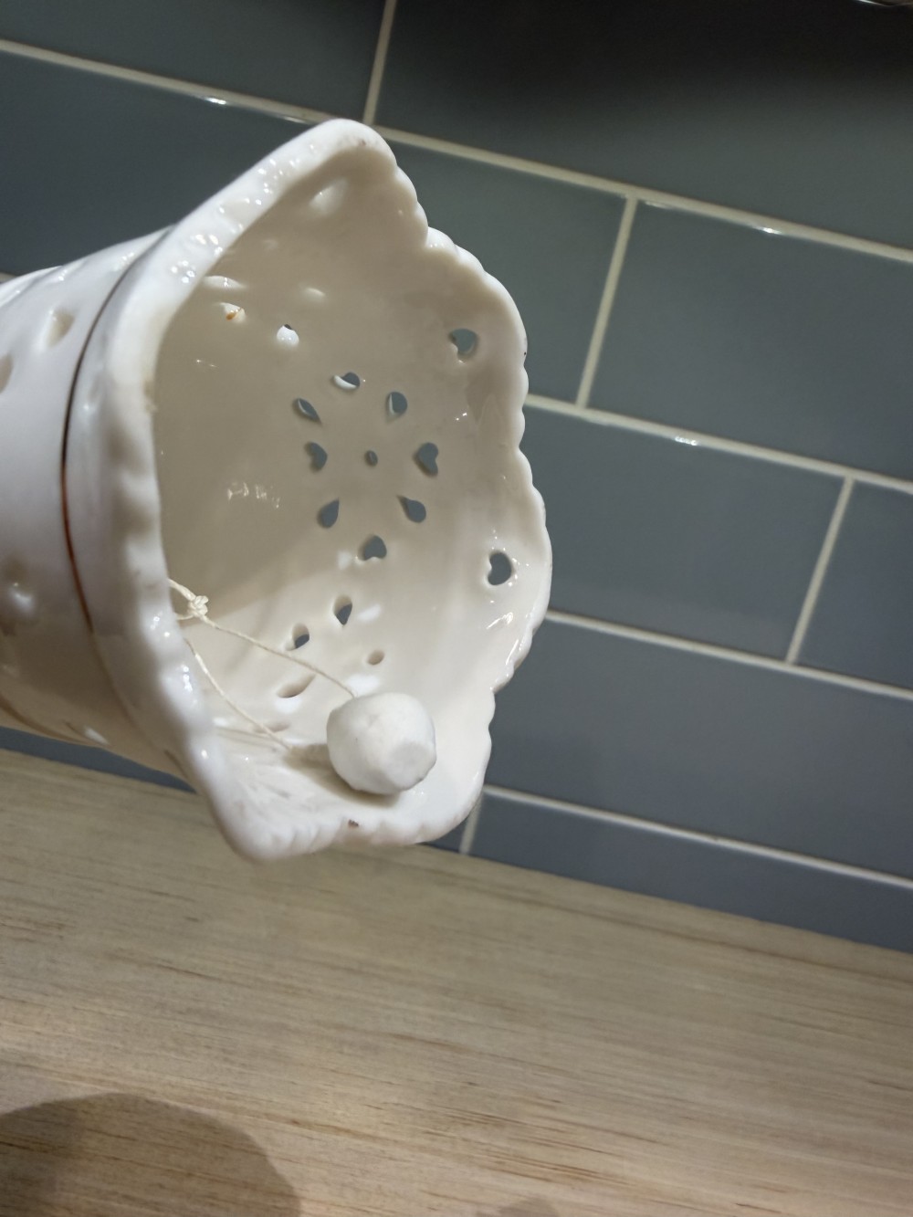Vintage Porcelain Floral Bell