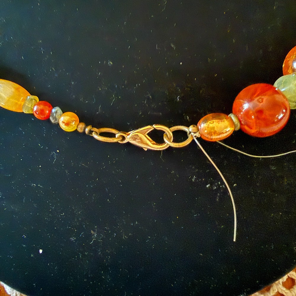 Chunky Multicolor Bead Necklace