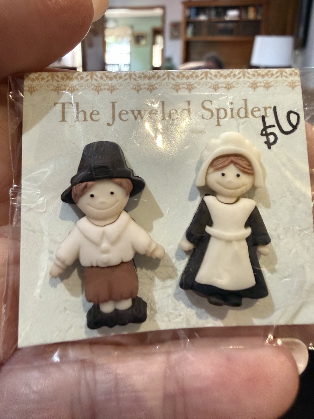 Thanksgiving Pilgrim Earrings