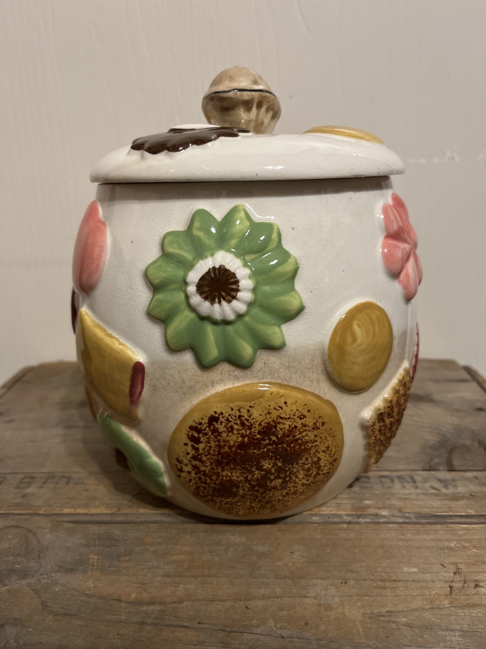 1950s Napco Cookies All Over jar - As Is