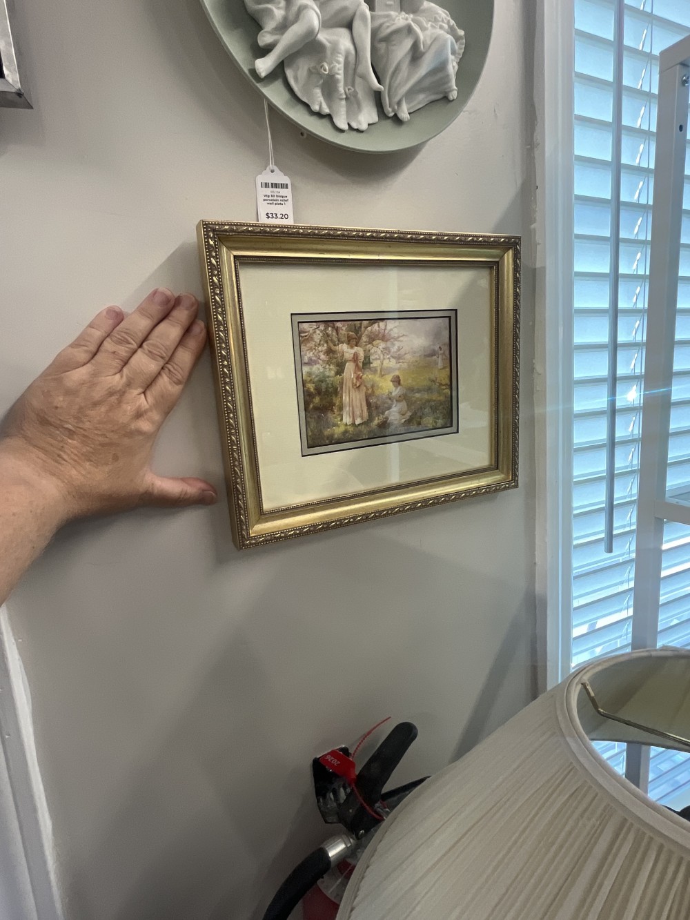 Gold framed art print