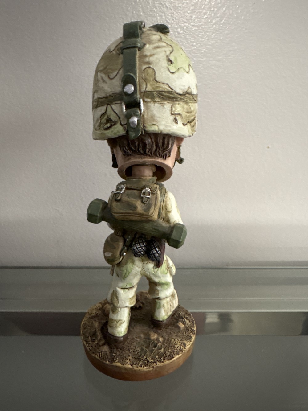 Military Bobblehead ~7 in H