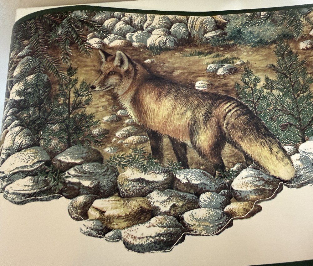 2 Vintage Warner fox wallpaper border