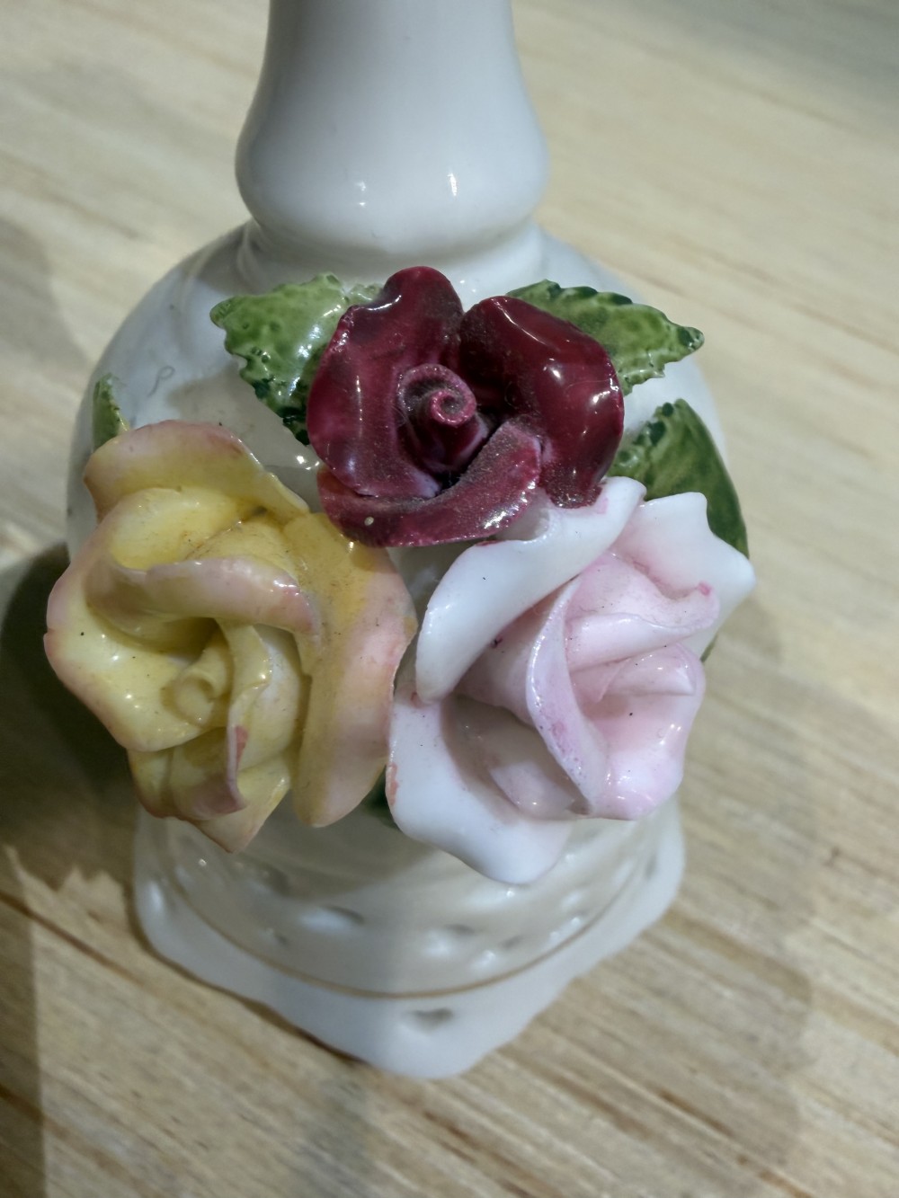 Vintage Porcelain Floral Bell