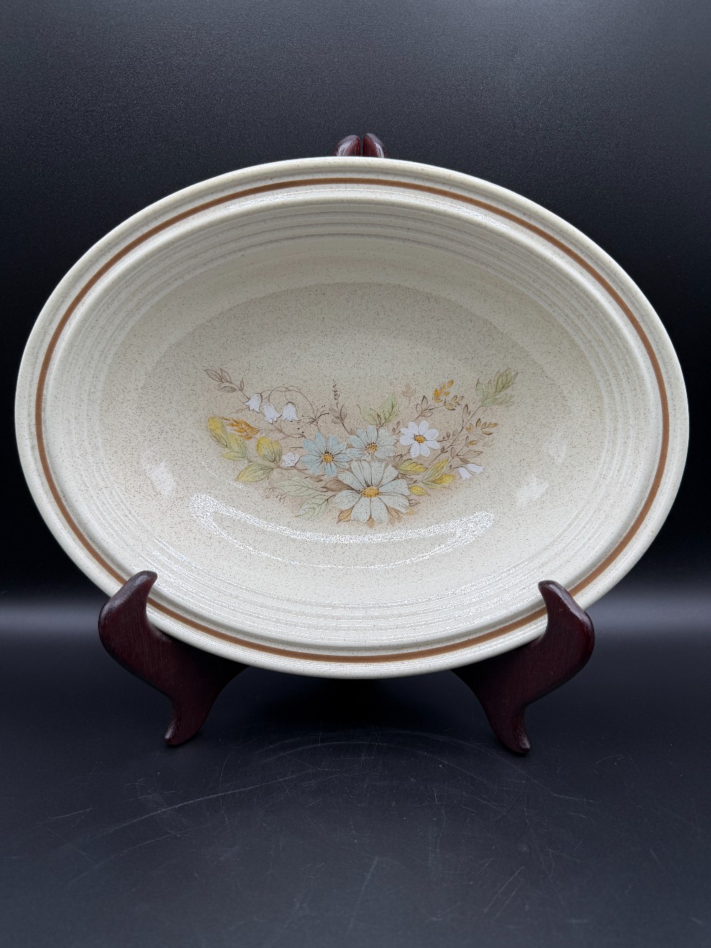 Royal Doulton Lambethware Florinda Oval Vegetable Serving Bowl LS1042 Vintage