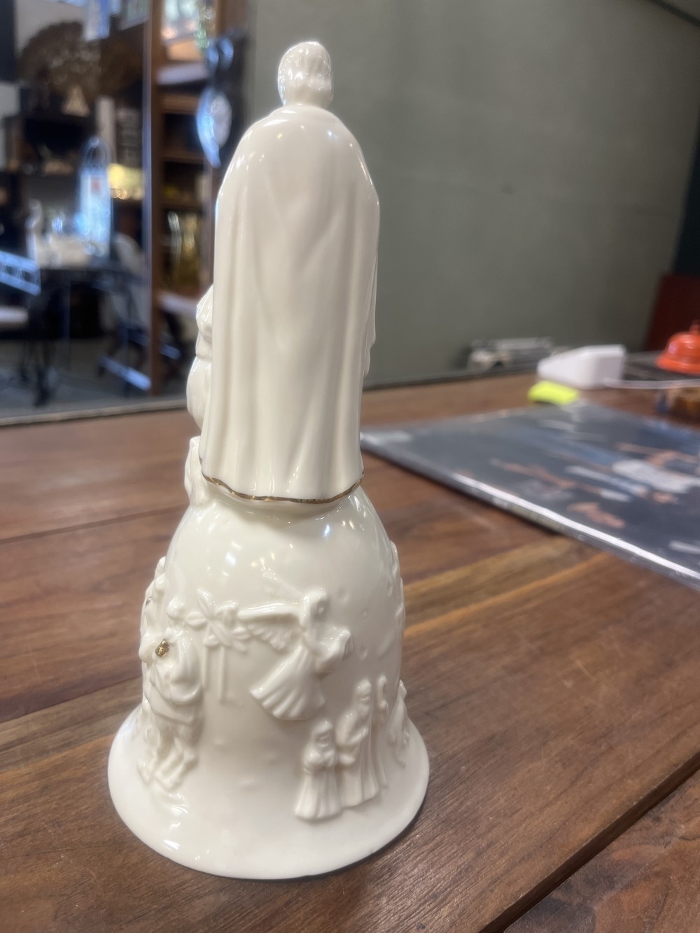 Porcelain Nativity Christmas bell