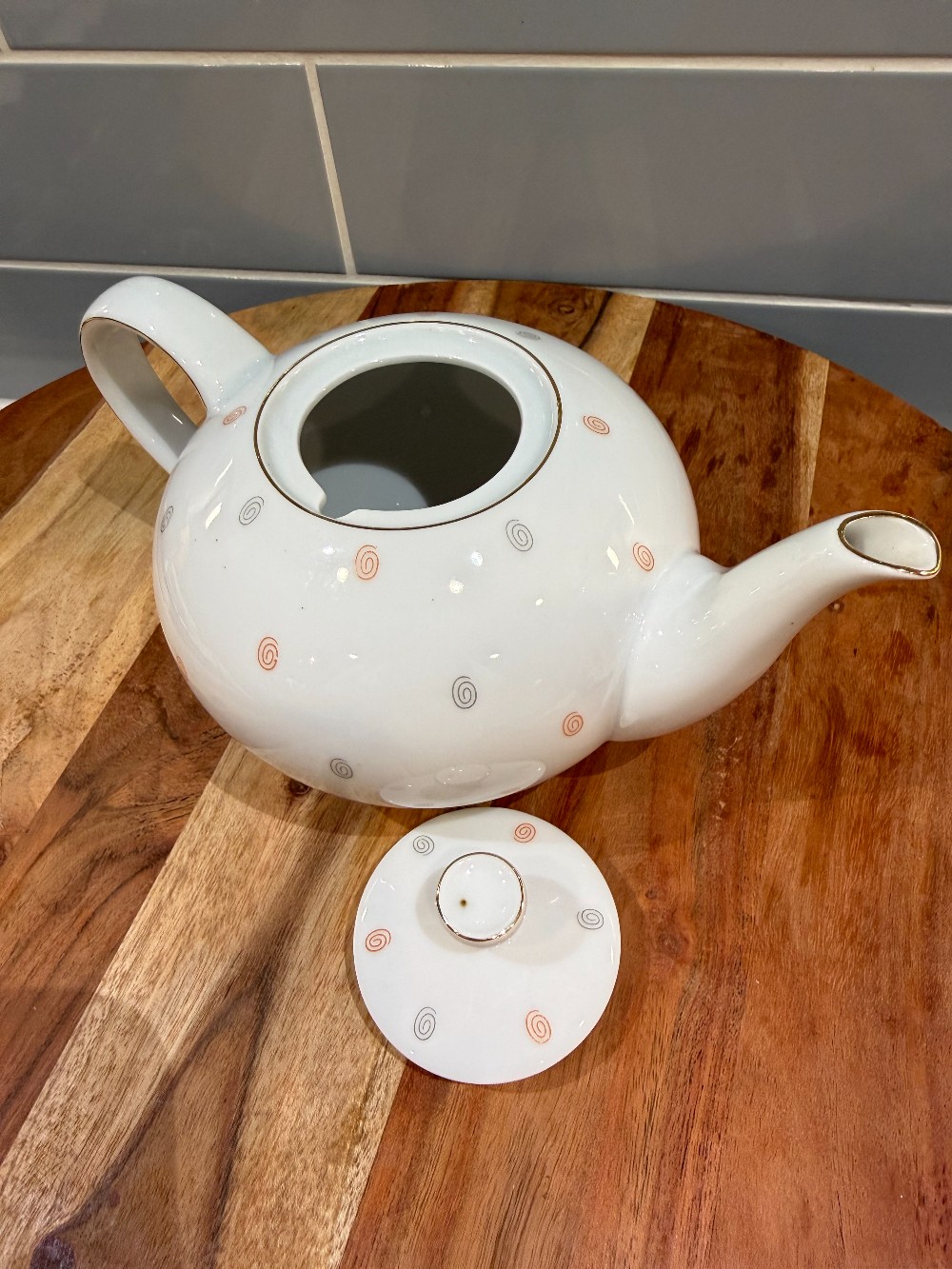 MCM West German Porcelain Teapot
