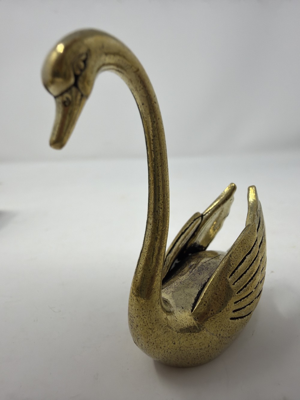 Mini Brass Swan