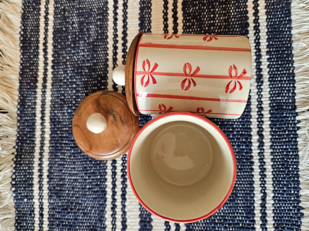 festive ceramic holiday canisters