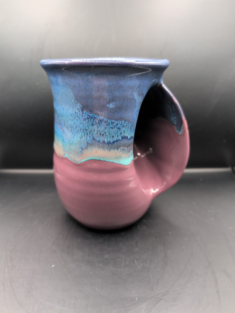 Handmade pottery mug