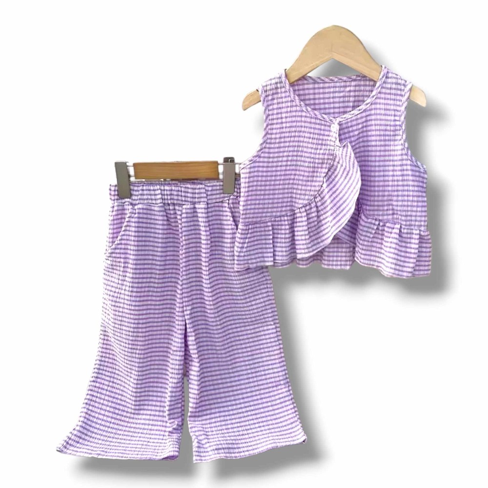 Lavender Swing Top Sailor Pant
