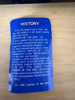 EEL Leather Lipstick Case New Old Stock