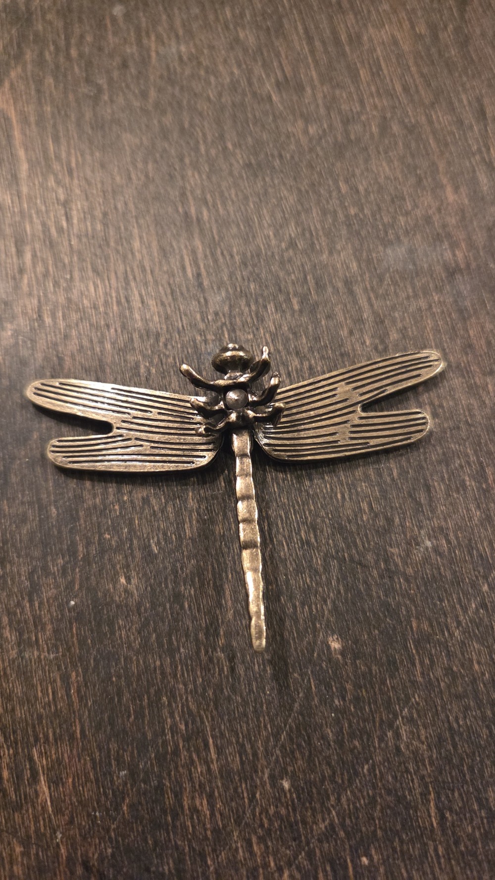 DO-1811 miniature brass dragonfly