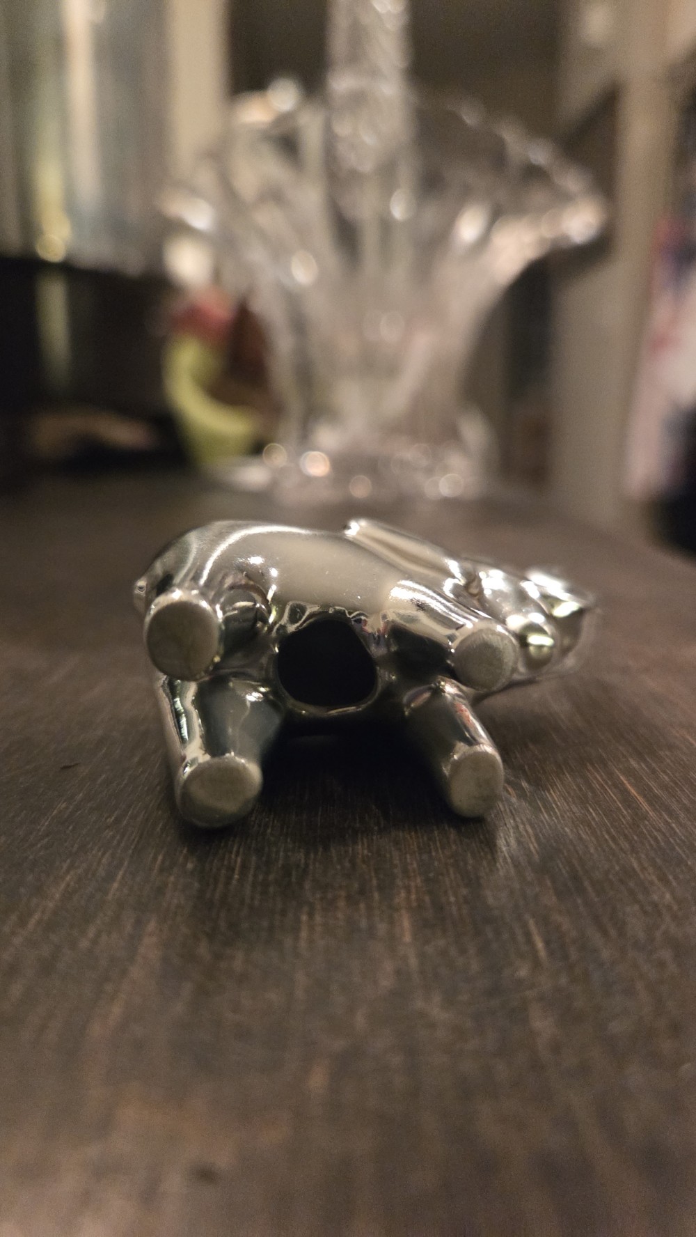 DO-1797 miniature chrome elephant