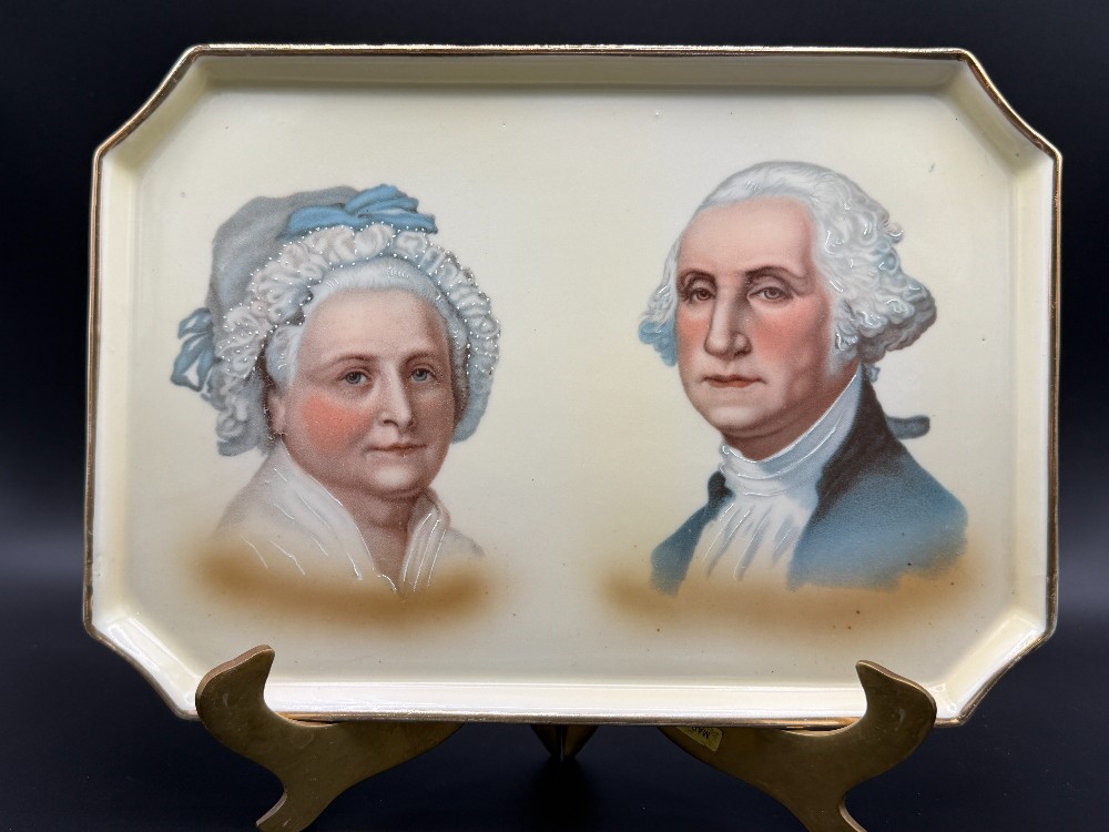 1932 George Washington Bicentenary Hand Painted Tray