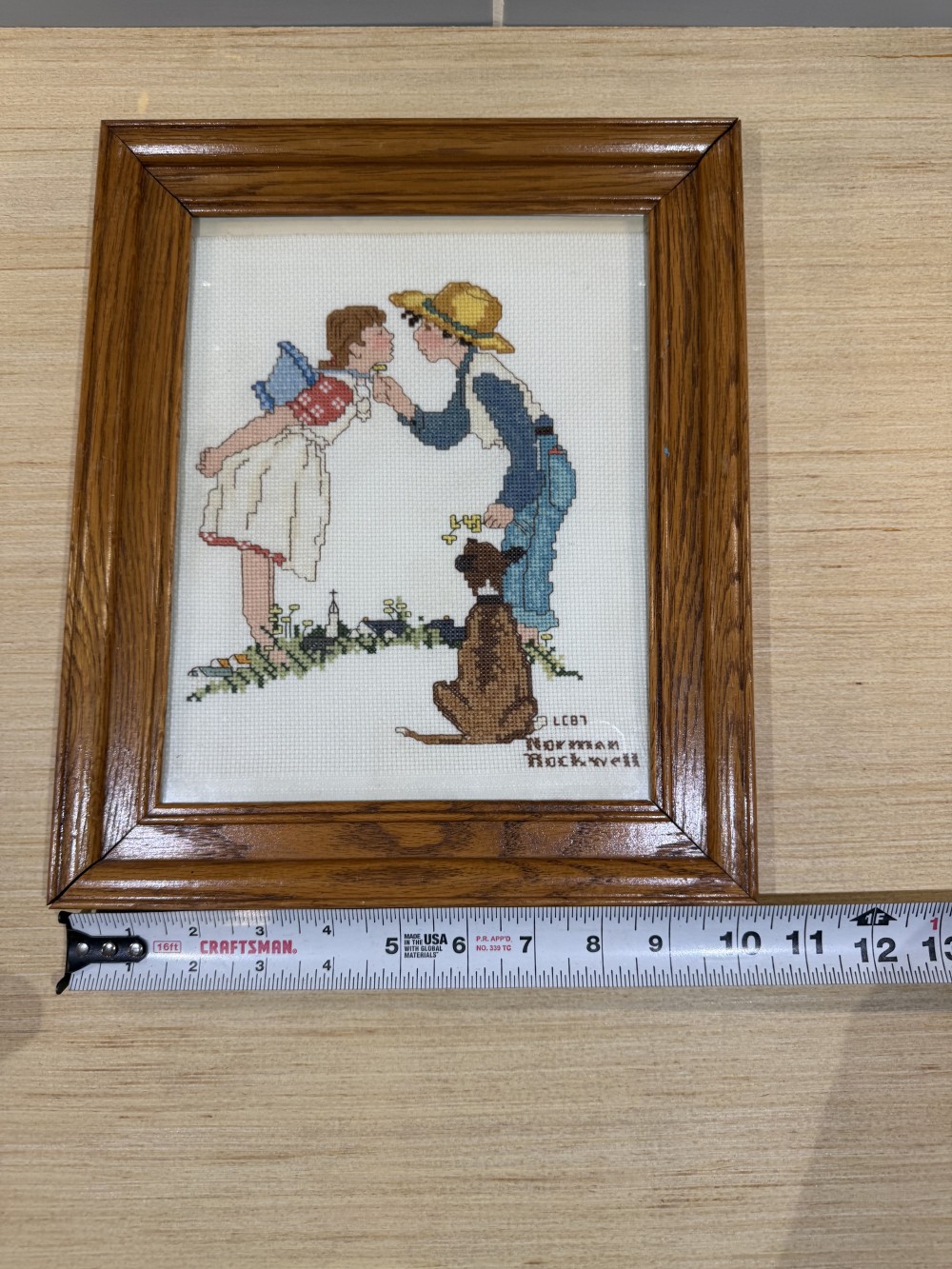 Vtg Norman Rockwell Cross Stitch