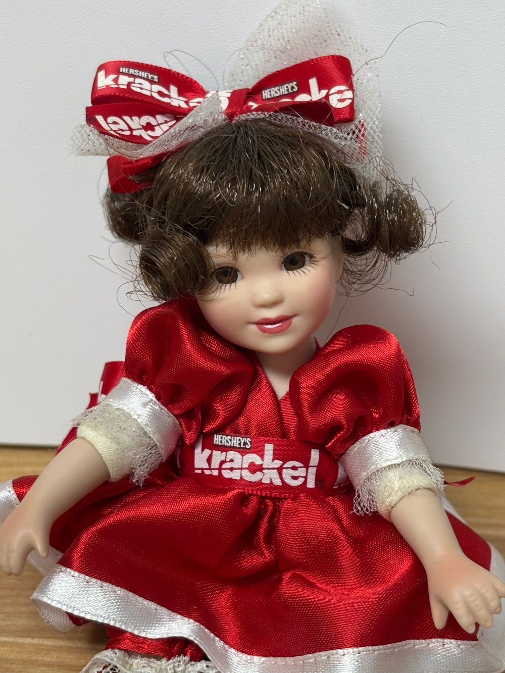 Marie Osmond Hershey's Krackel Tiny Tot Doll 2008 Miniature Collectible