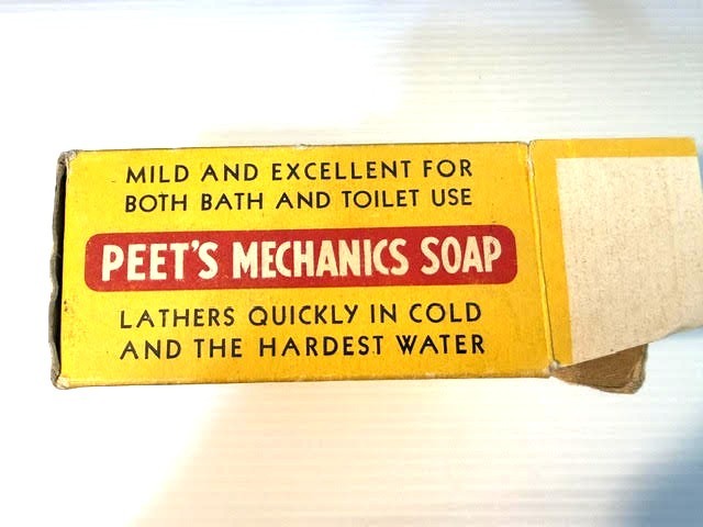 Peet's Mechanic's Bar Soap Colgate Palmolive 1930-40's