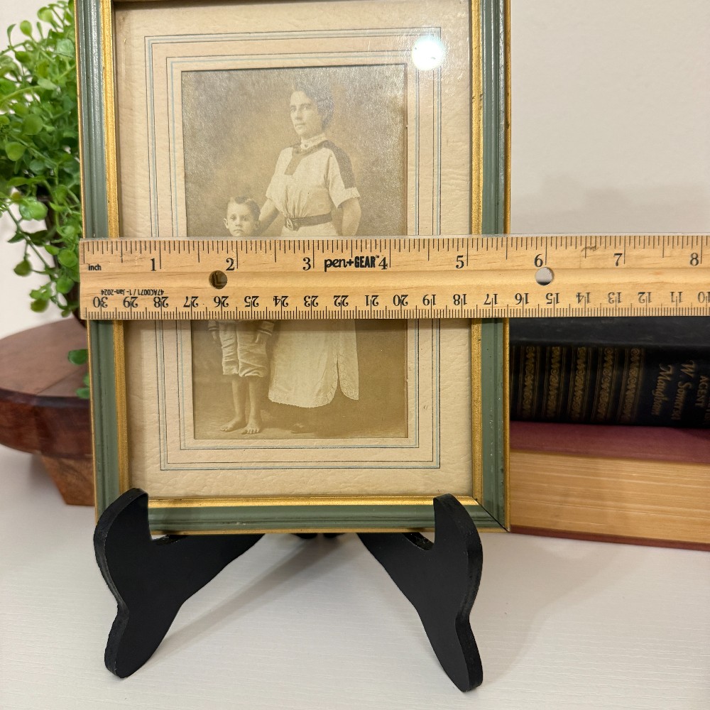 Antique Edwardian Framed Photo, Mother & Child
