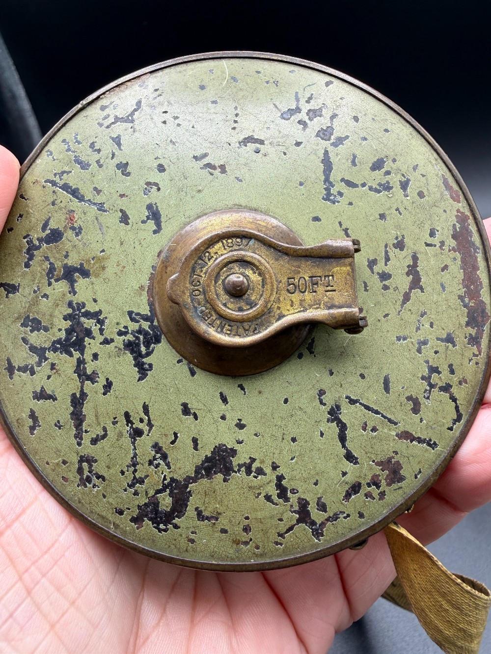 Lufkin 50 ft Cloth Tape Measure with Brass Case