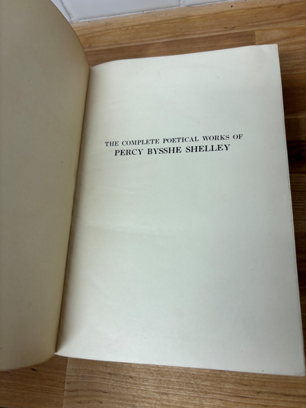 Book The Complete Poetical Works of Percy Bysshe Shelley & John Keats 1925 Hardcover Antique