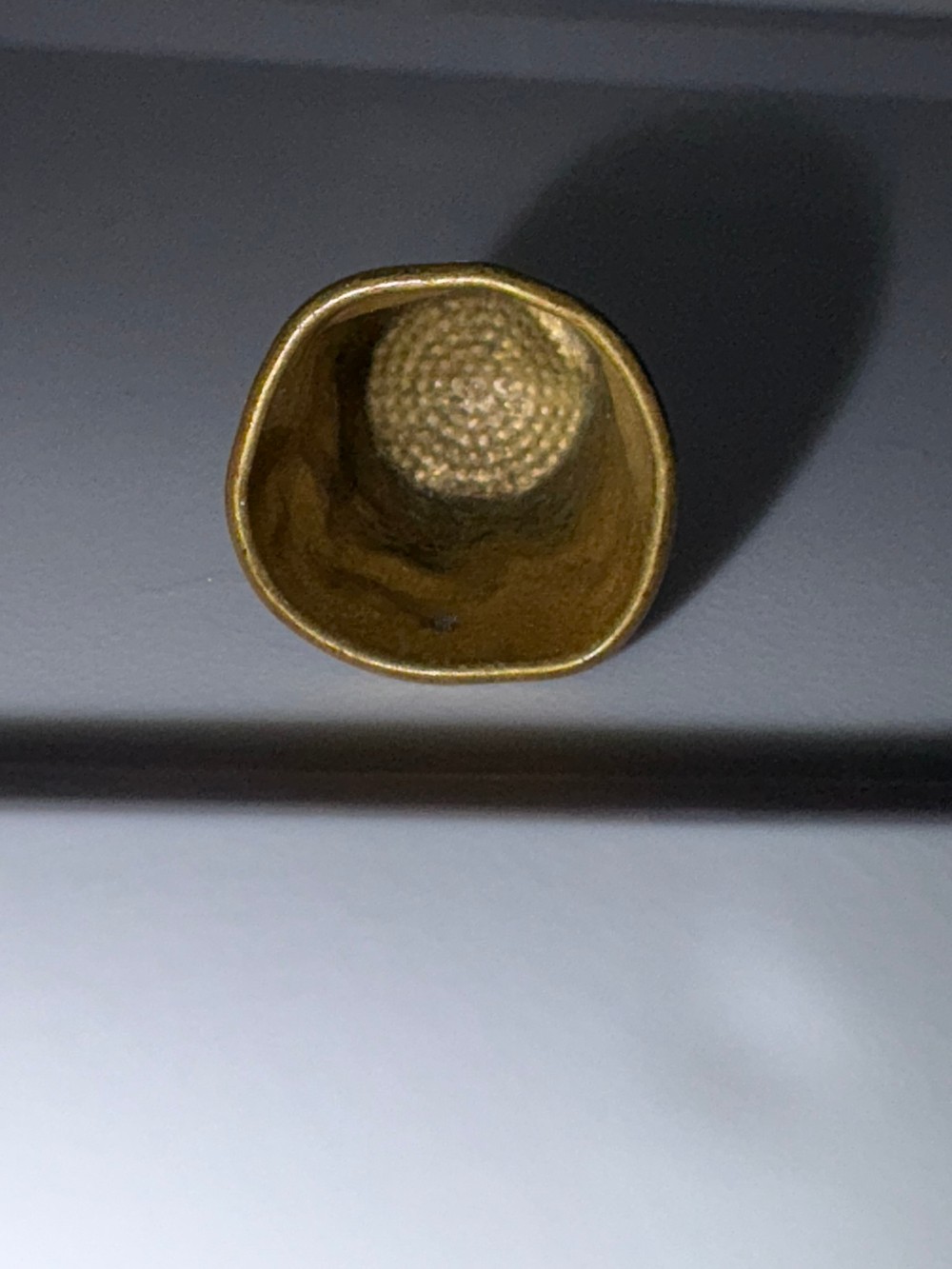 Vintage Brass Sewing Thimbles Set of 2