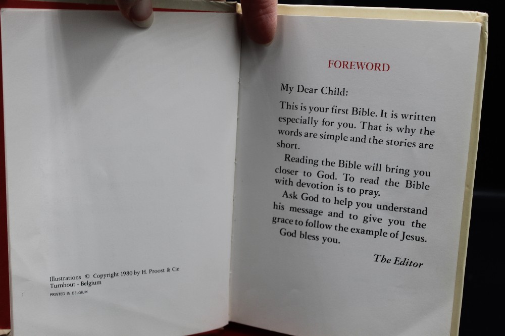 Hardcover vtg My First Bible children's book