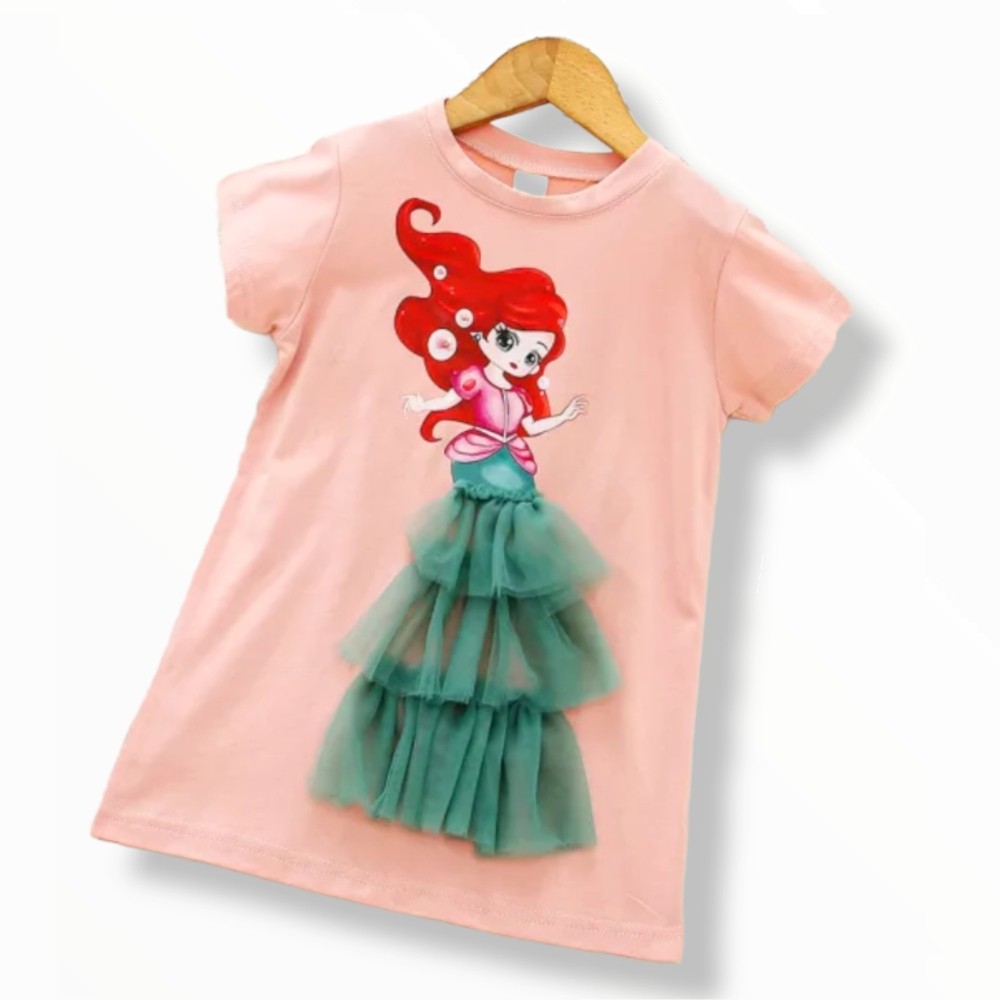 Princess T-Shirt Dress - Ariel
