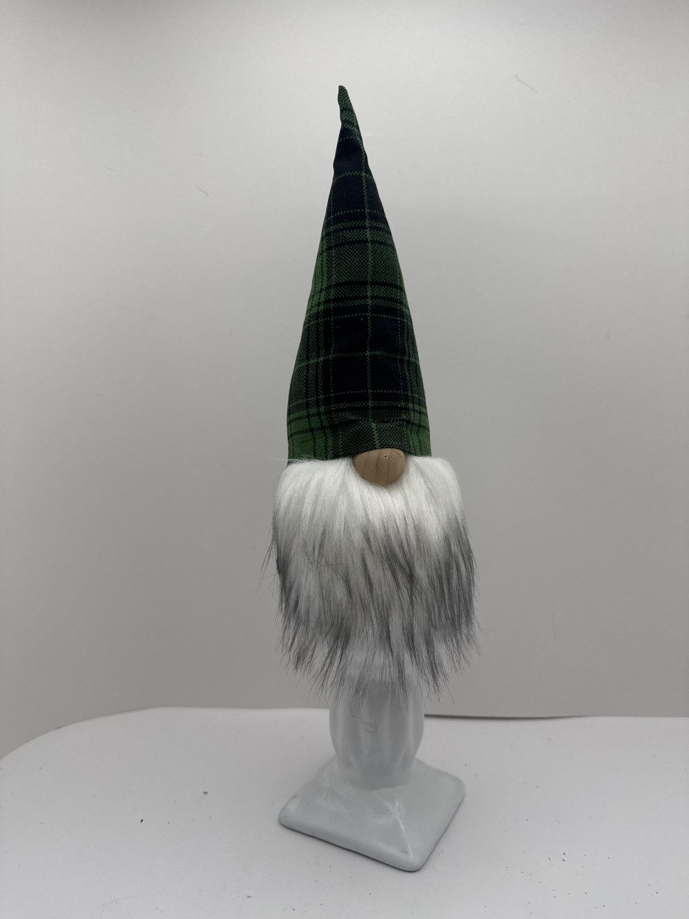 GNOME, GREEN PLAID HAT